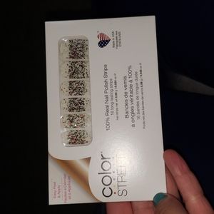 Color street real nail Polish strips under the mistletoe